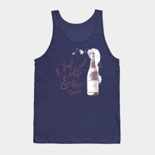 Red White and Blue Red Wine Tee Tshirt Tank Top